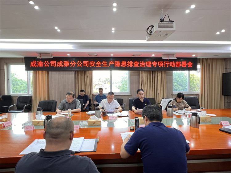 成雅分公司召开安全生产隐患排查治理专项行动部署会